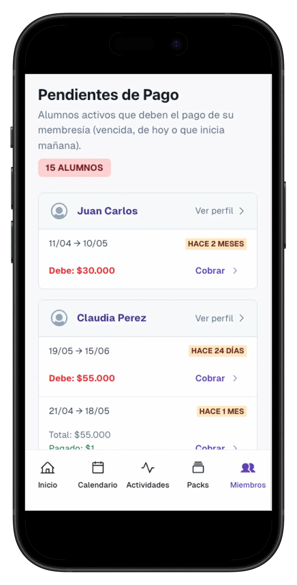 Inactivación automática de deudores y liberación de turnos